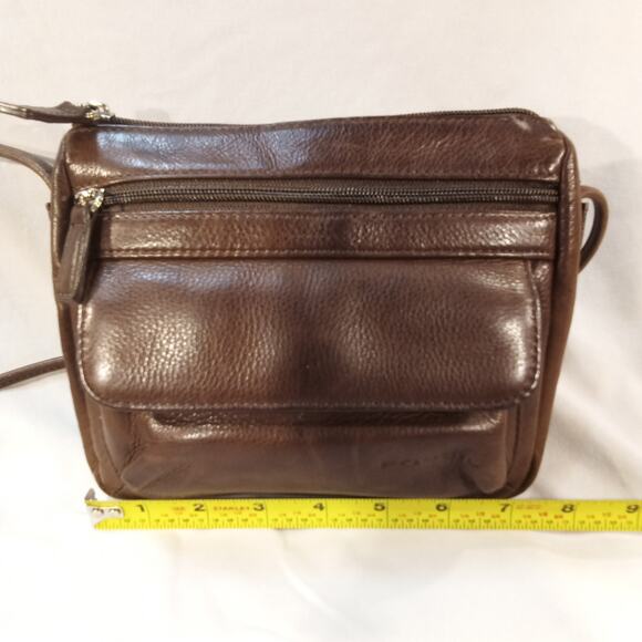 Fossil Leather Crossbody Purse Brown – Good Condition - Picture 5 of 6
